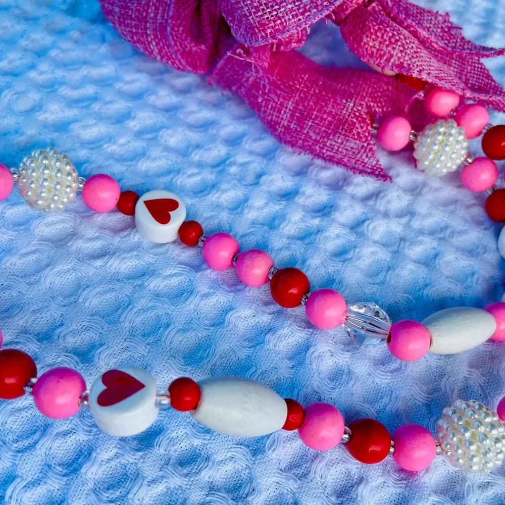 Valentine Beaded Garland